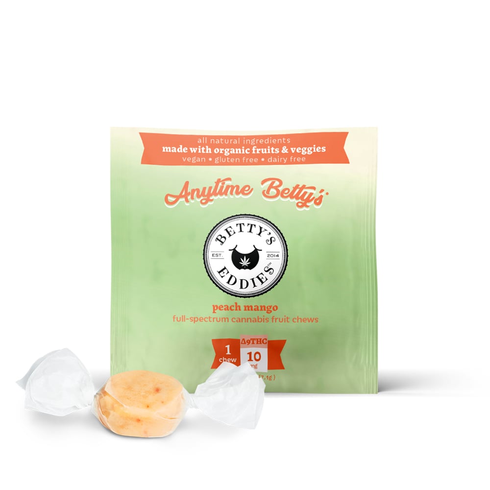 Anytime Betty's - Peach Mango [1pk] (10mg THC) by Betty's Eddies