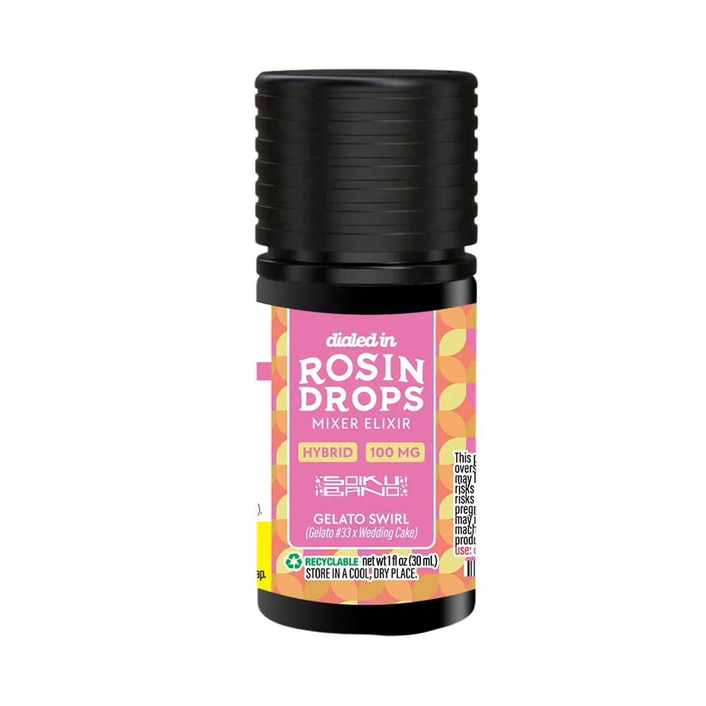 100mg - Gelato Swirl - Rosin Drops by Dialed In Gummies