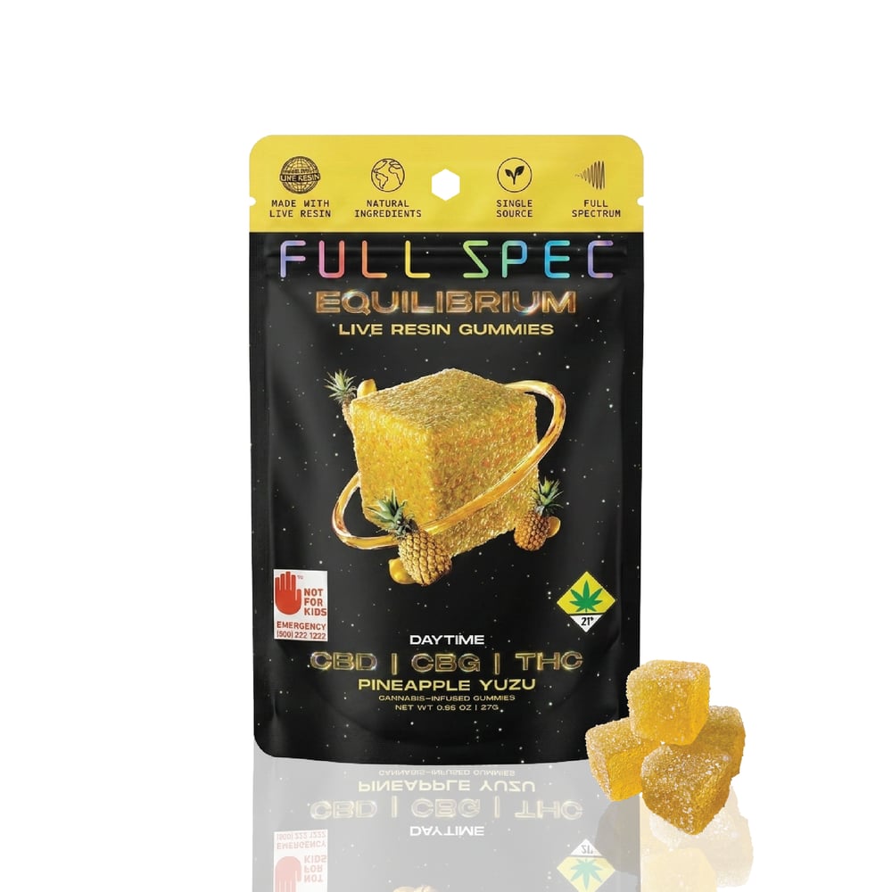 1:1:1 Pineapple Yuzu [10pk] (100mg CBD/100mg CBG/100mg THC) by Full Spec