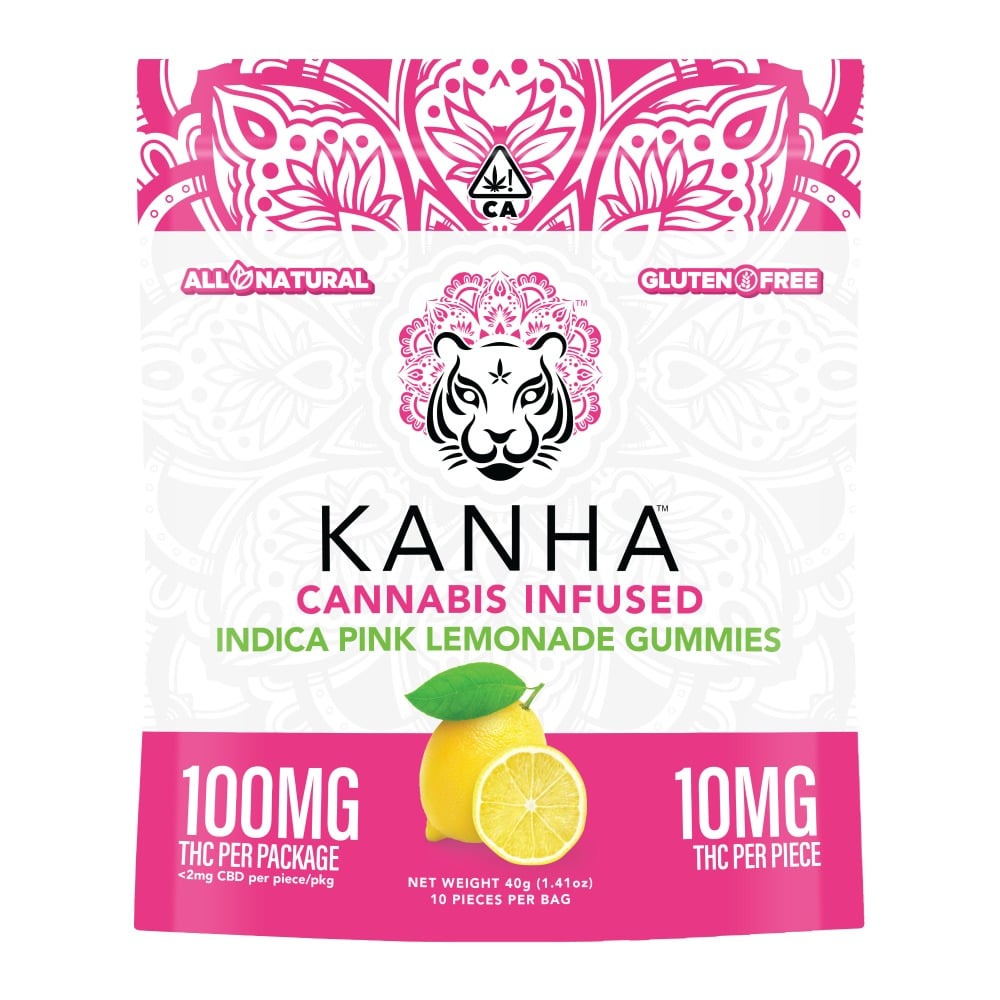 PROMO - Kanha - Pink Lemonade - Indica [10pk] (100mg) by PROMO
