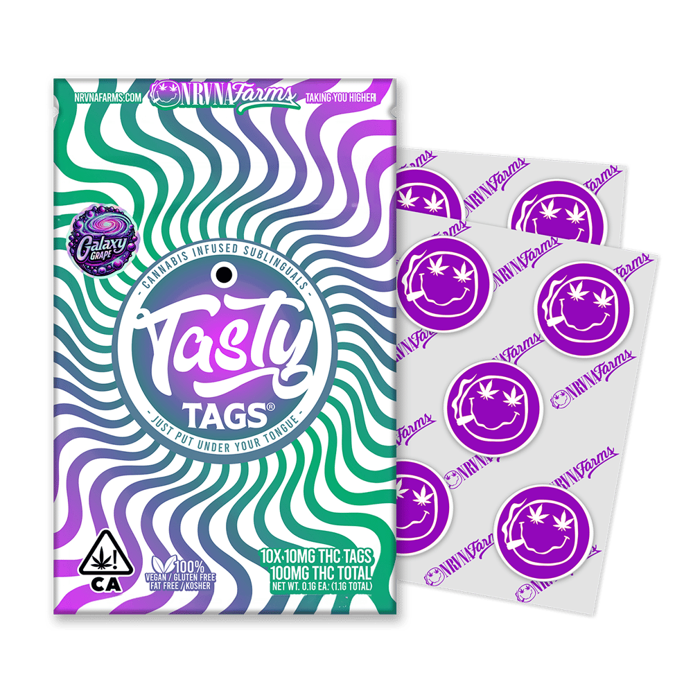 Raspberry Bliss [10pk] (100mg) by Tasty Tags