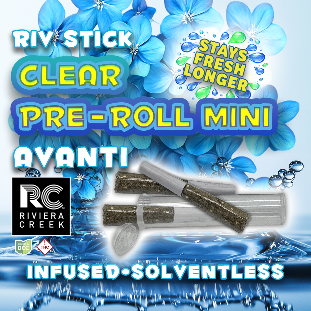Avanti Riv Stick Clear Pre Roll Minis (.33g) by Riviera Creek