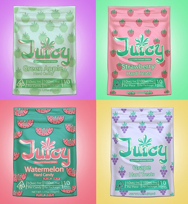 Apple [10pk] (100mg) by Juicy Hard Treats