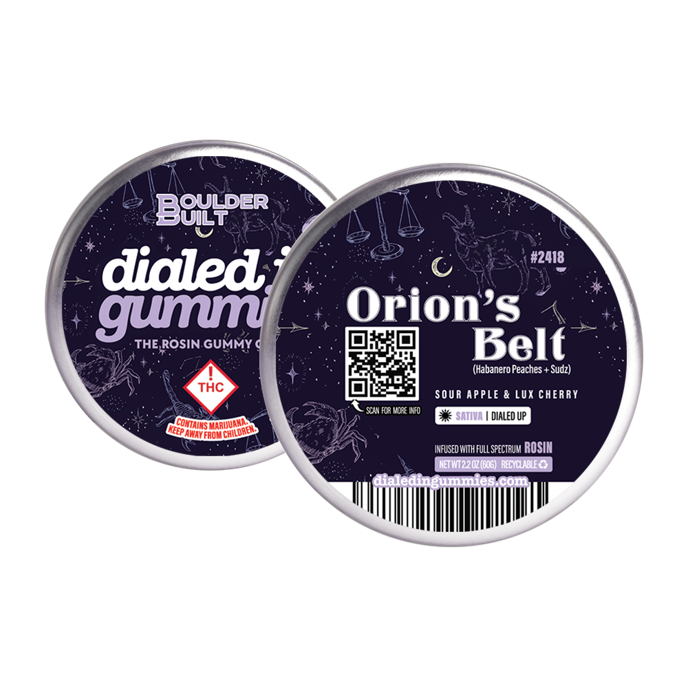 100mg - Orion's Belt #2418 - Rosin Gummies (10pk) by Dialed In Gummies