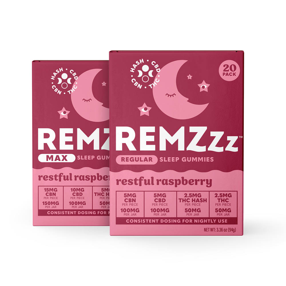 Restful Raspberry [4pk] (20mg CBN/20mg CBD/20mg THC) by REMZzz