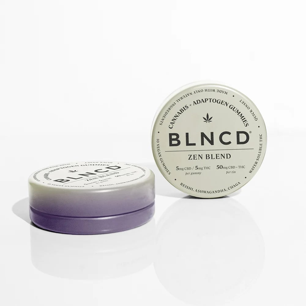 Zen Blend THC + Adaptogen Gummies[10pk] (50mg CBD/50mg THC) by BLNCD