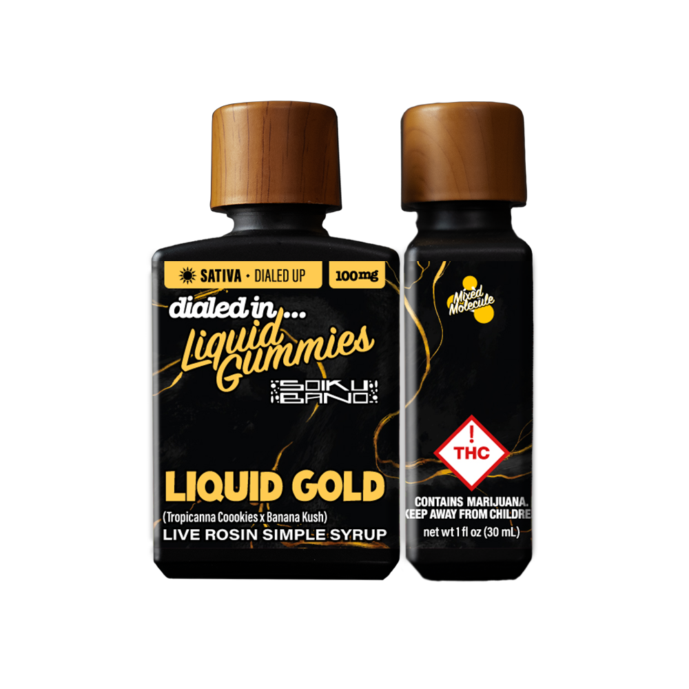 100mg - Liquid Gold - Rosin Drops by Dialed In Gummies