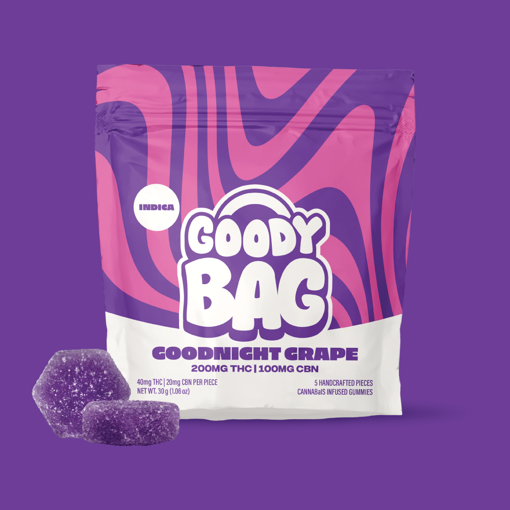 Goodnight Grape [5pk] (200mg THC/100mg CBN) by Goody Bag