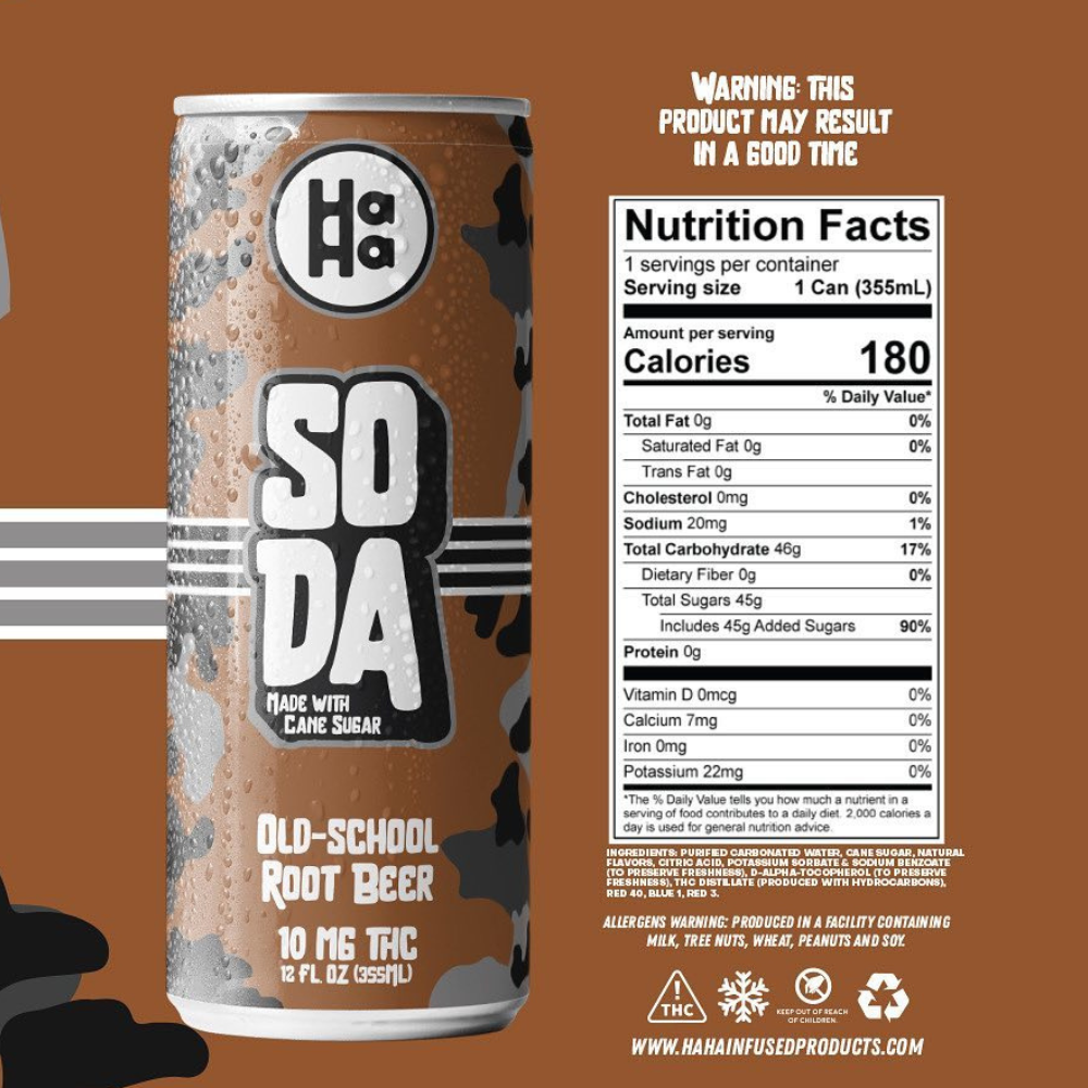 Old-School Root Beer (10mg) by HaHa Edibles in United States