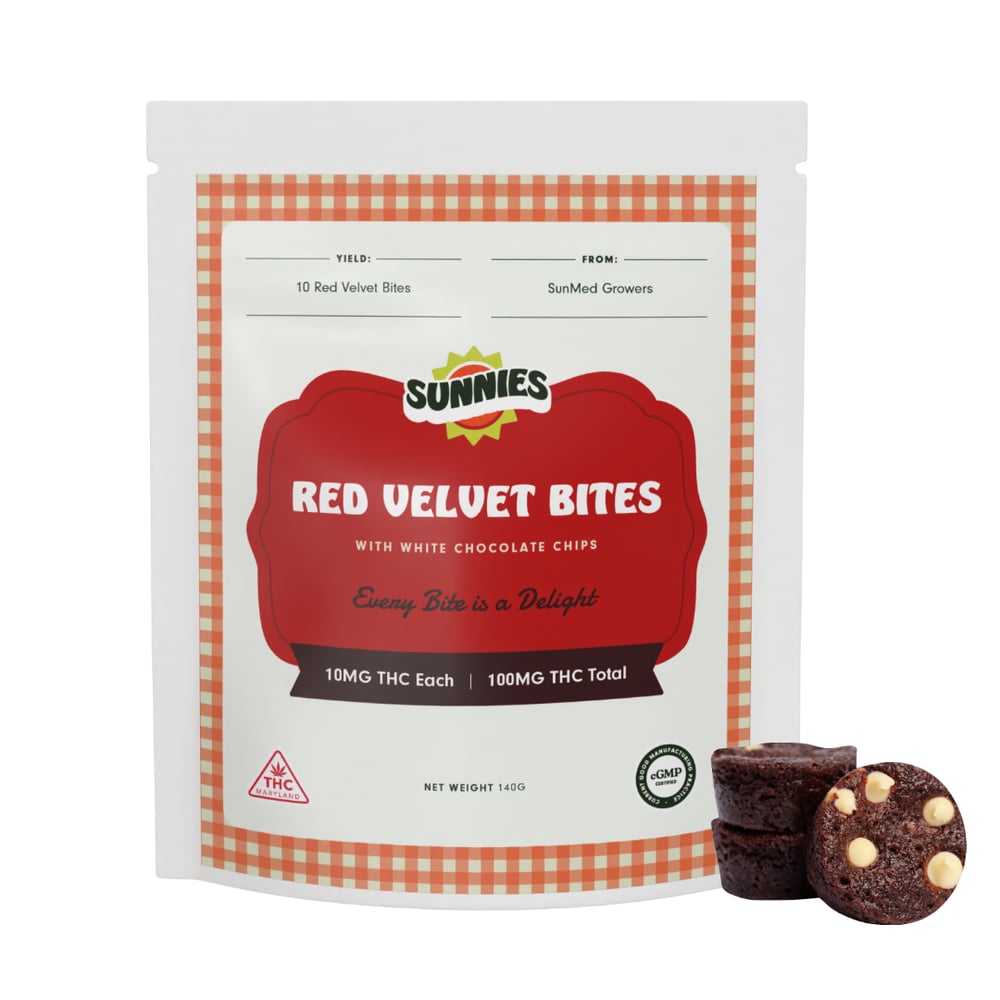Red Velvet Bites [10pk] (100mg) by Sunnies