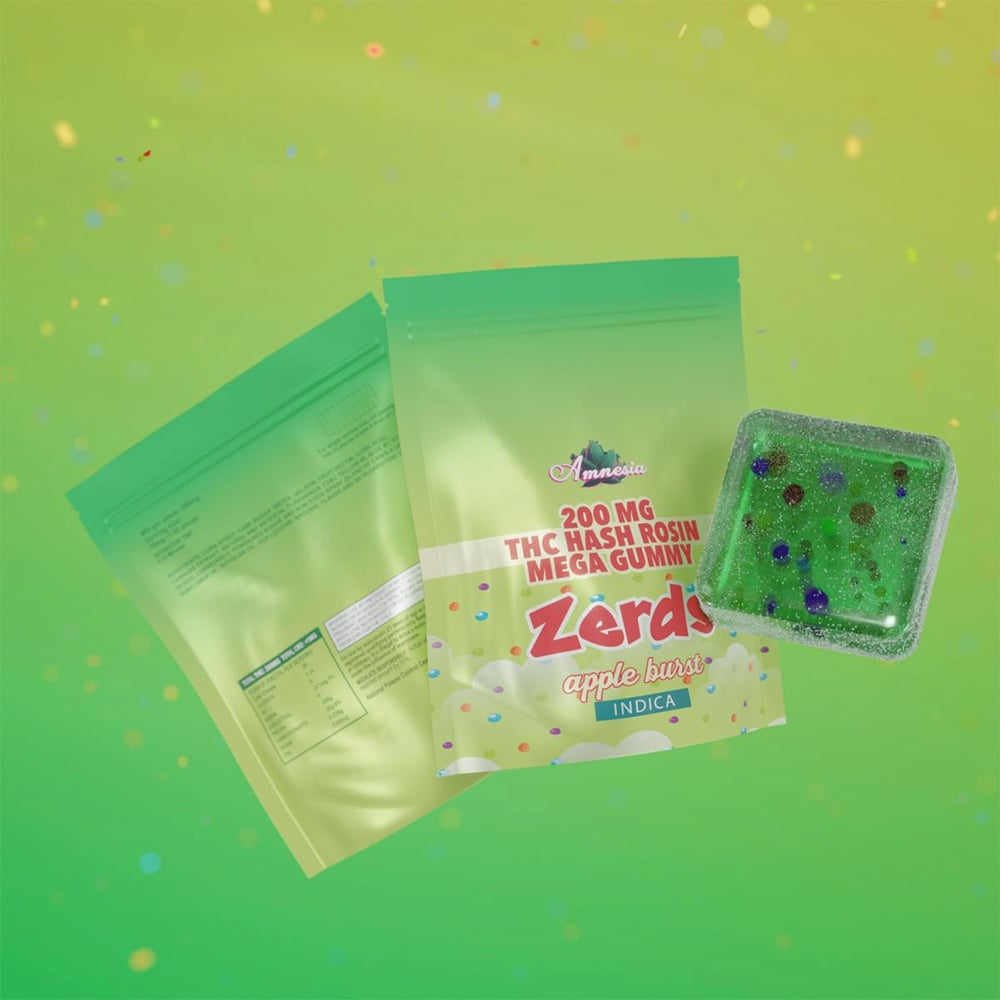 Apple Burst Hash Rosin Zerds [1pk] (200mg) by Amnesia