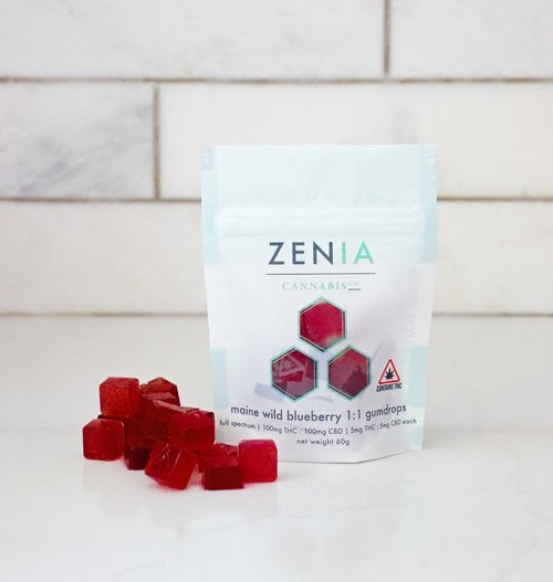 1:1 Maine Wild Blueberry (100mg CBD/100mg THC) by Zenia