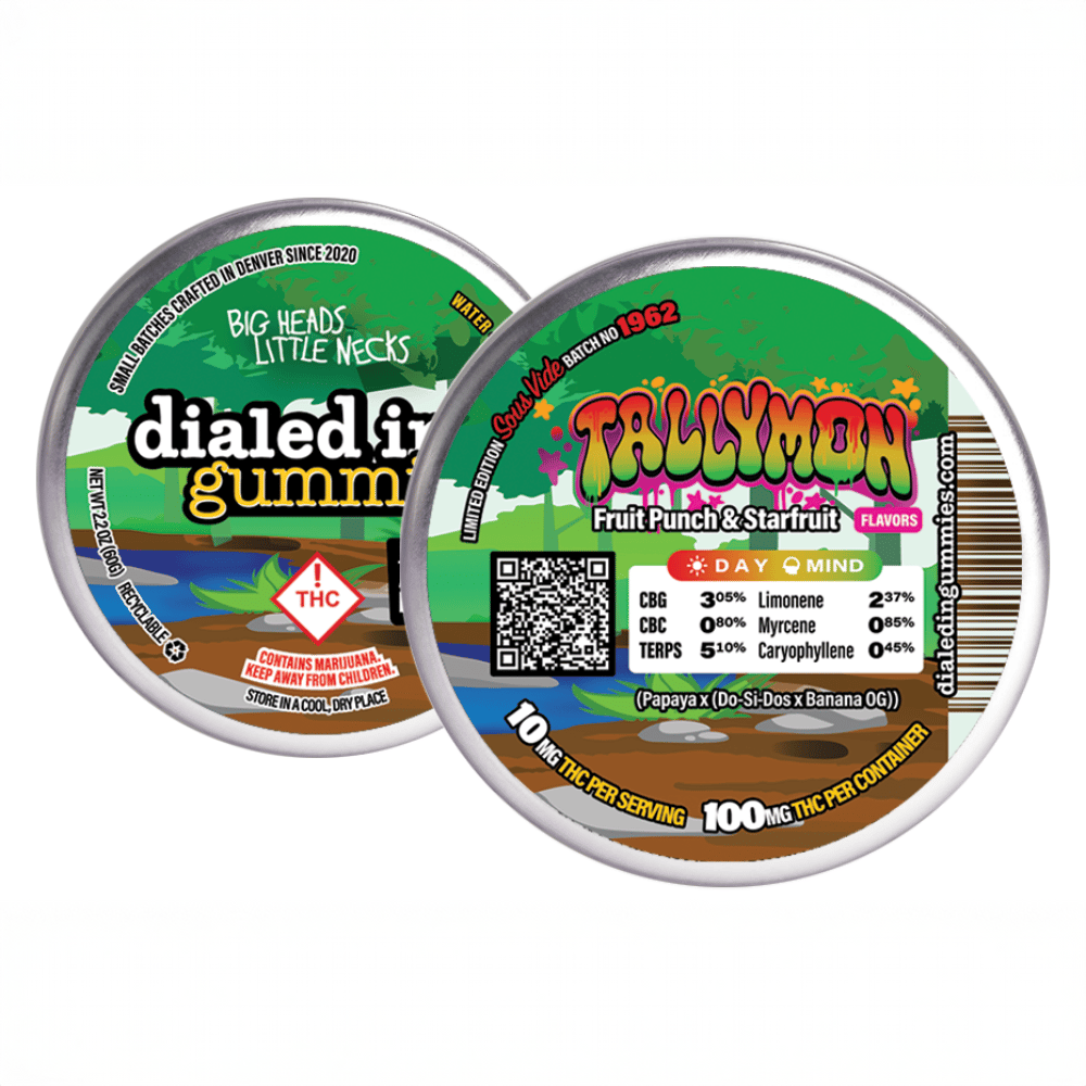 100mg - Tallymon #1962 - Rosin Gummies (10pk) by Dialed In Gummies