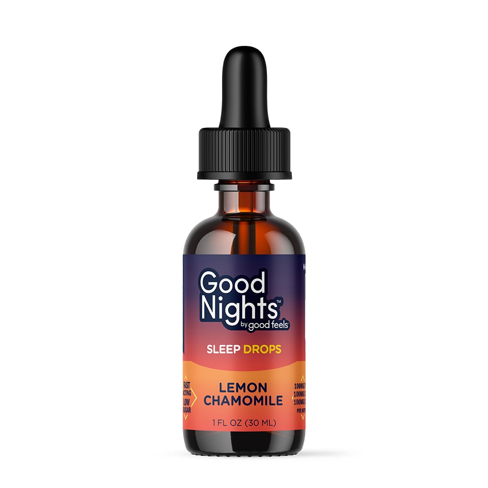 Good Nights Sleep Drops - Lemon Chamomile (100mg CBD/100mg CBN/100mg THC) by Good Feels