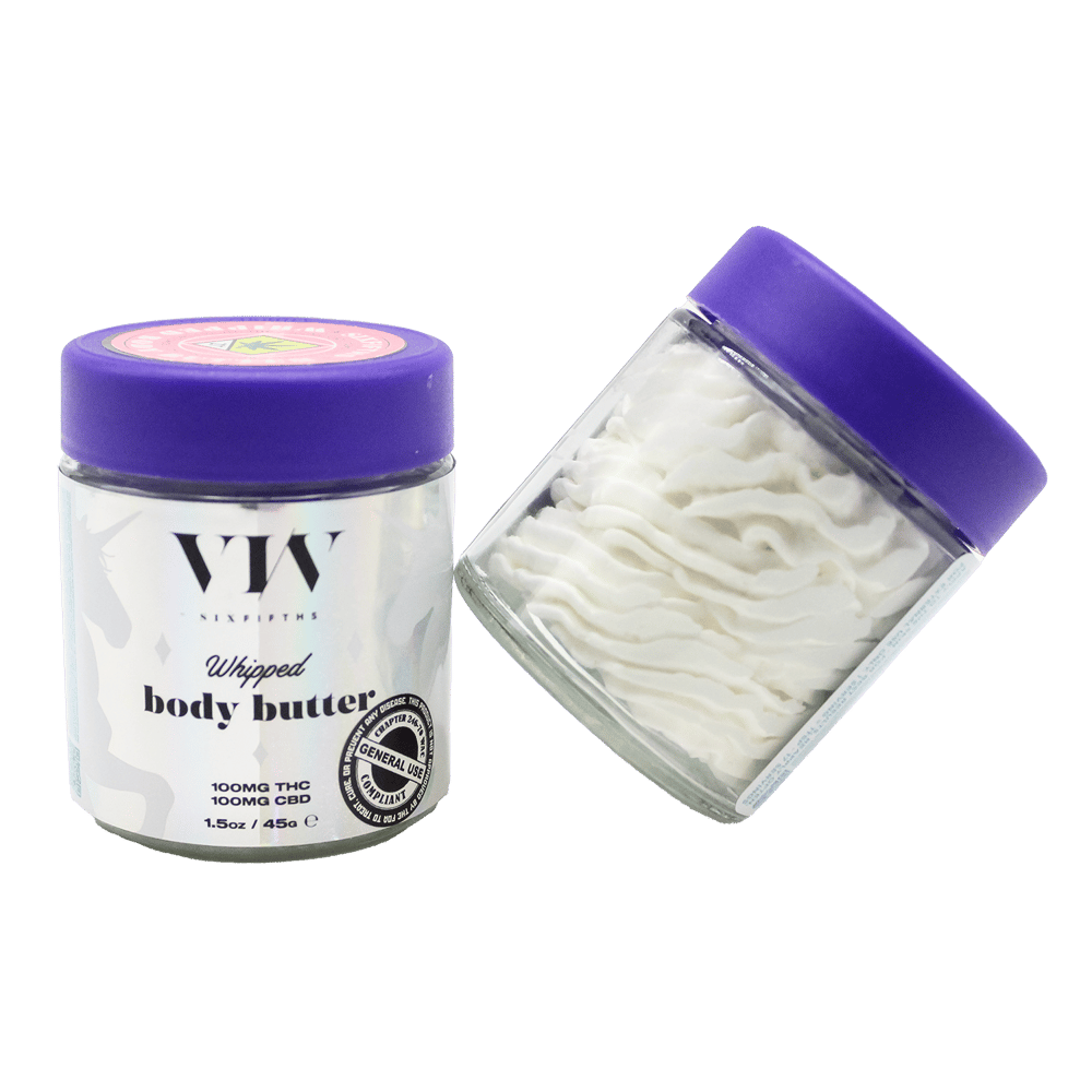 1:1 Raspberry Unicorn Body Butter (100mg CBD/100mg THC) by Six Fifths