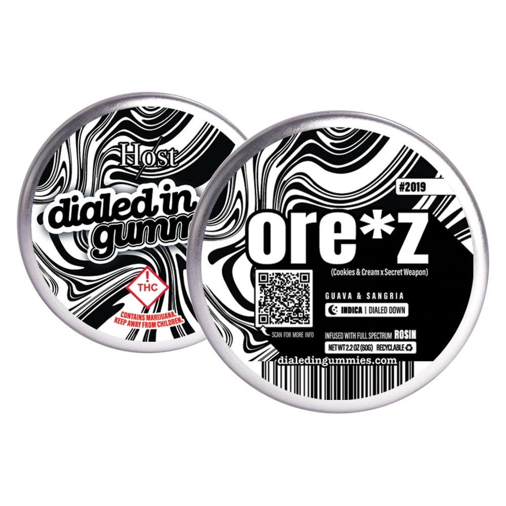 100mg - Ore*z #2019 - Rosin Gummies (10pk) by Dialed In Gummies