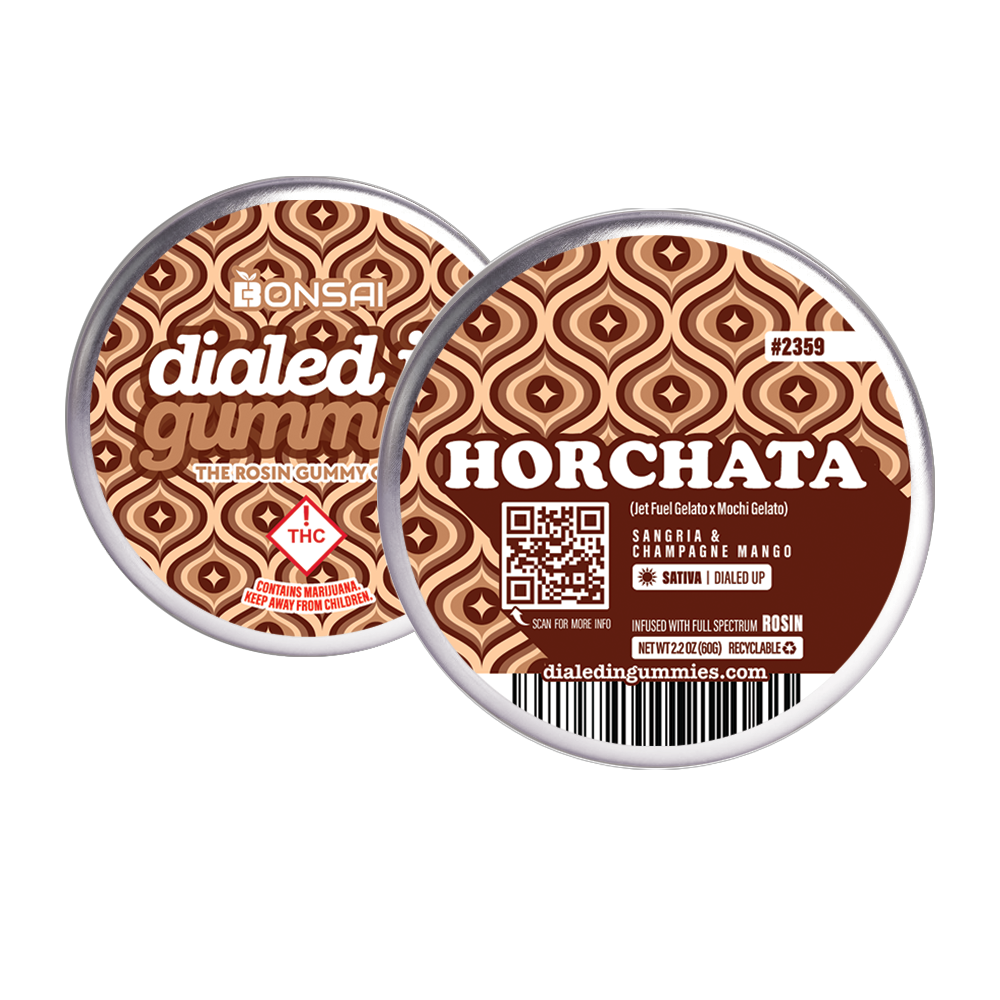 100mg - Horchata - Rosin Gummies (10pk) by Dialed In Gummies