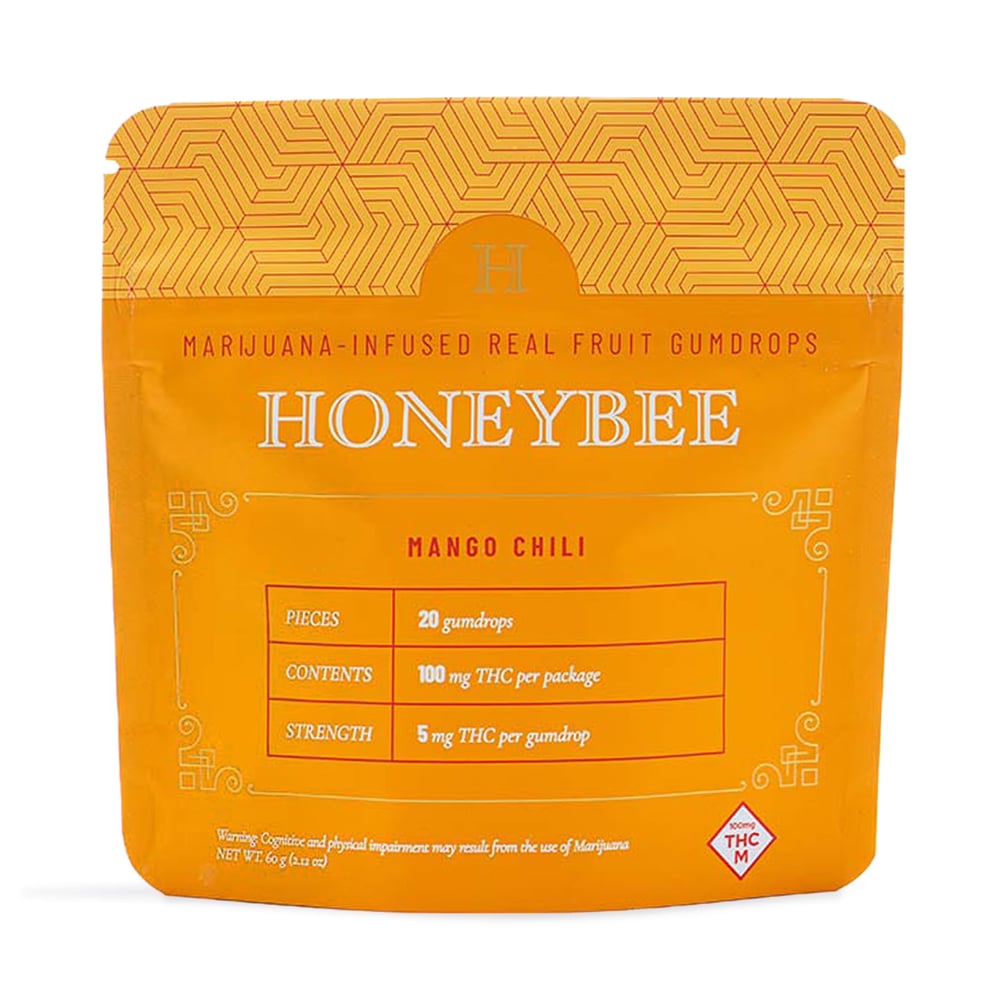 Mango Chili Gumdrops [20pk] (100mg) by Honeybee