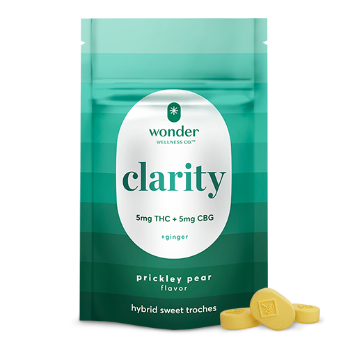 *Wonder | Clarity 1:1 Prickly Pear Sweet Troches [20pk] (100mg CBG/100mg THC) by * Wonder Wellness Co.™