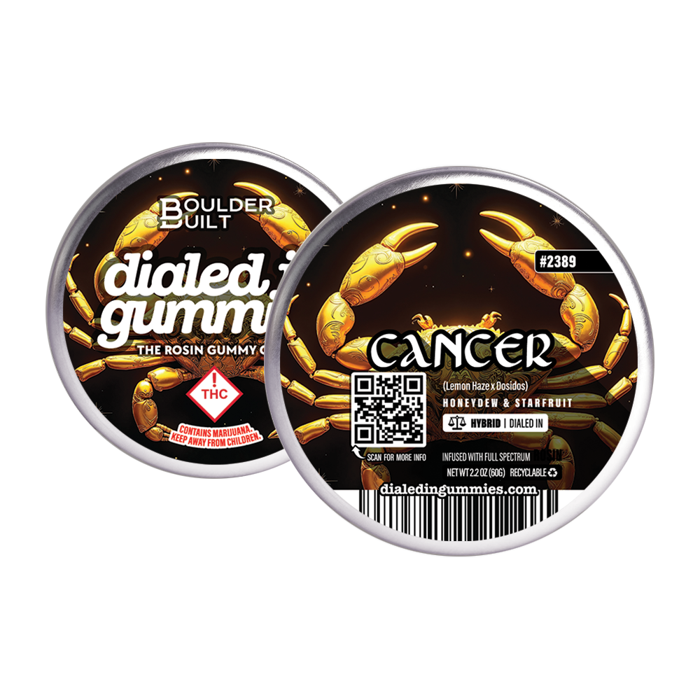 100mg - Cancer - Rosin Gummies (10pk) by Dialed In Gummies