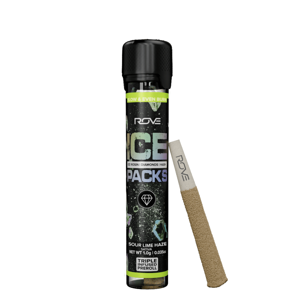 Sour Lime Haze - Triple Infused Ice Pack (Rosin, Hash, and Diamonds) [1g] by ROVE in United States