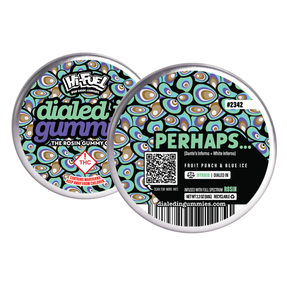 100mg - Perhaps... #2342 - Rosin Gummies (10pk) by Dialed In Gummies