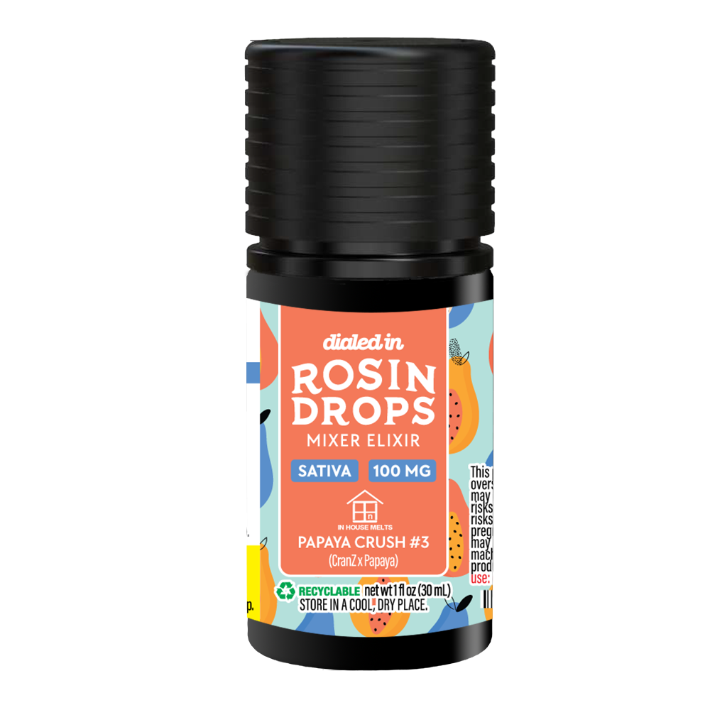 100mg - Papaya Crush 3 #536 - Rosin Drops by Dialed In Gummies