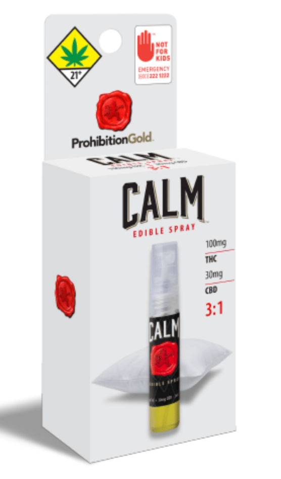 Calm (30mg CBD/100mg THC) by Prohibition Gold