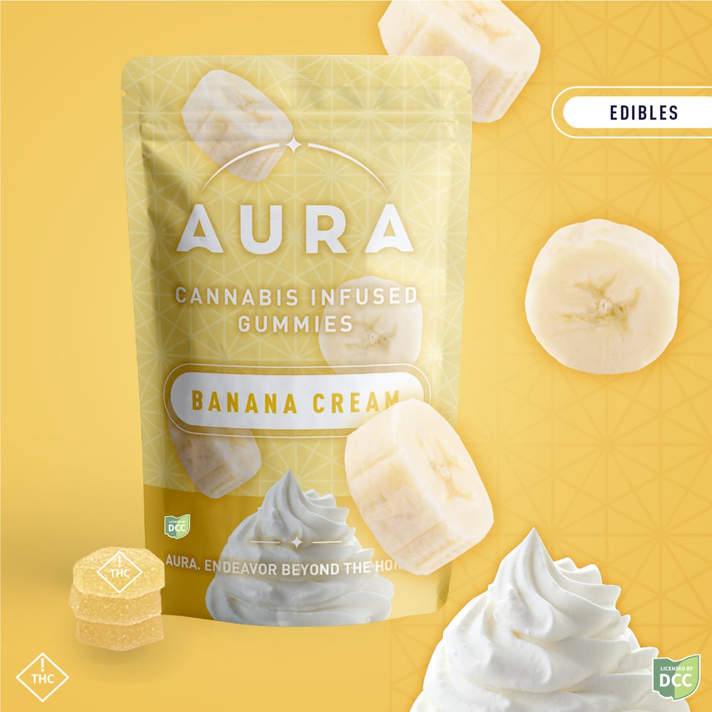 Banana Cream +CBC Gummies (2-Day) by Aura