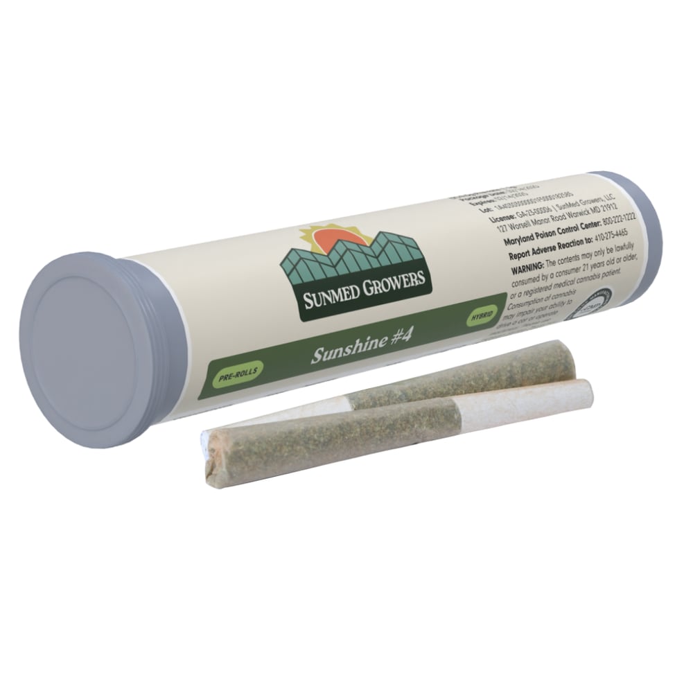 Sunshine #4 Pre-Roll 0.5g 2-Pack by SunMed Growers