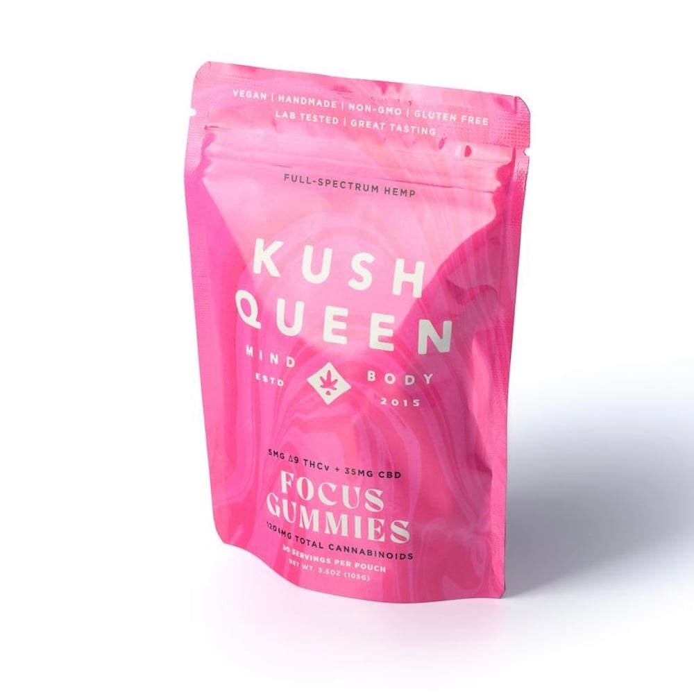 Gummies Rx Focus CBD+THCv Chews (1050mg CBD/150mgTHCv) (30 count) by Kush Queen