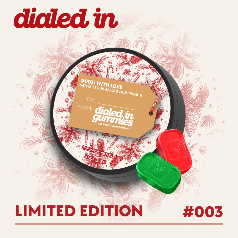 100mg - With Love #003 - Rosin Gummies (10pk) by Dialed In Gummies