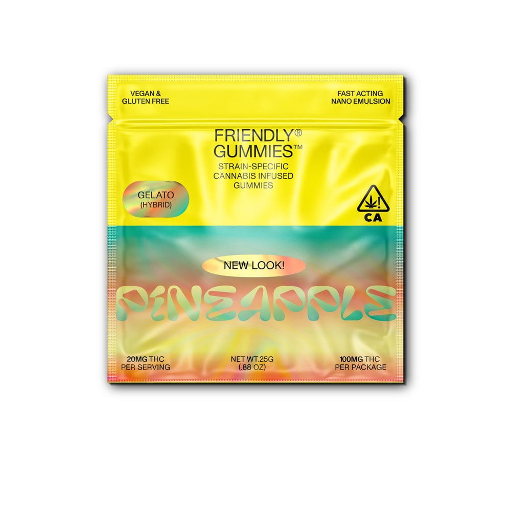 Pineapple x Gelato [5pk] (100mg) by Friendly Brand