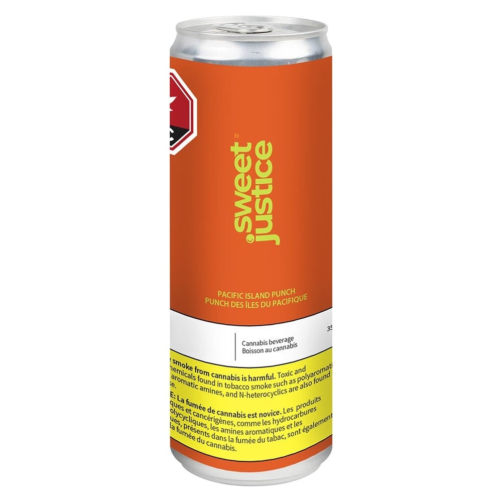 Pacific Island Punch [355ml] (5mg CBD/10mg THC) by Sweet Justice - Canada