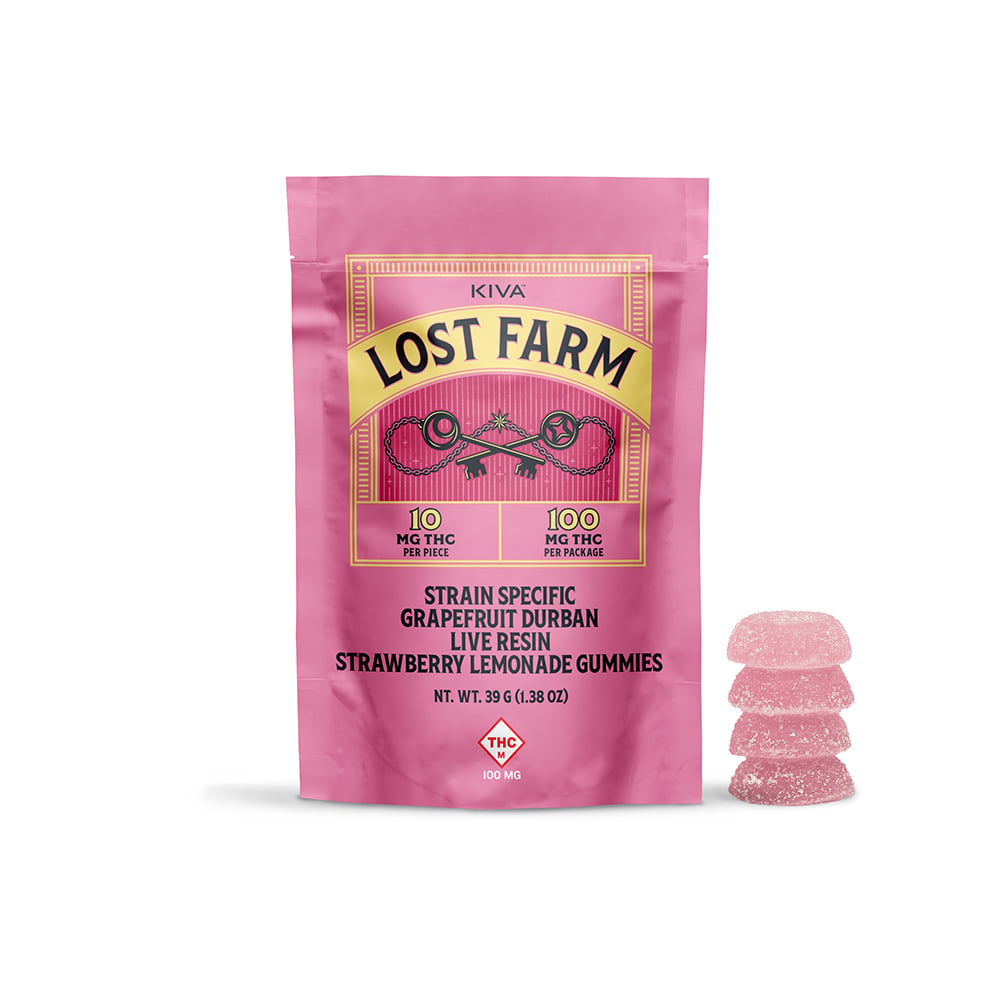 Strawberry Lemonade x Grapefruit Durban [10pk] (100mg) by Lost Farm