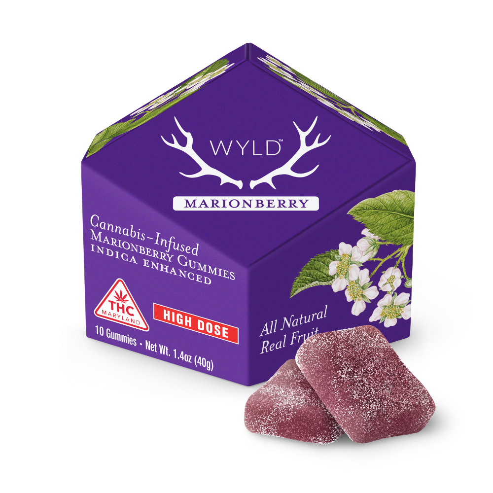 *HIGH DOSE* Marionberry Indica Enhanced Gummies | 400mg | MD Only by WYLD