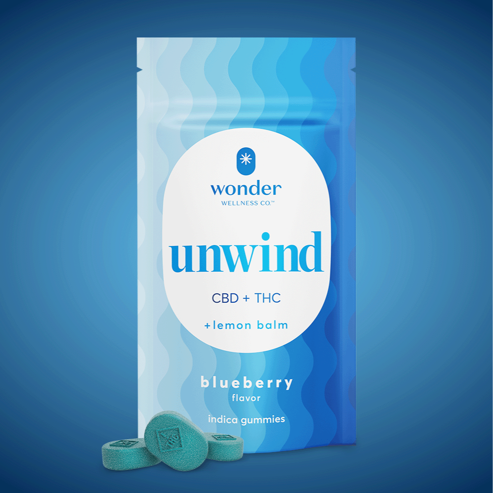 *Wonder | Unwind 2:1 Blueberry Gummies [20pk] (220mg CBD/110mg THC) by * Wonder Wellness Co.™