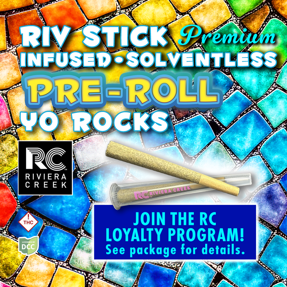 Yo Rocks Infused Riv Stick Pre Roll (1g) by Riviera Creek