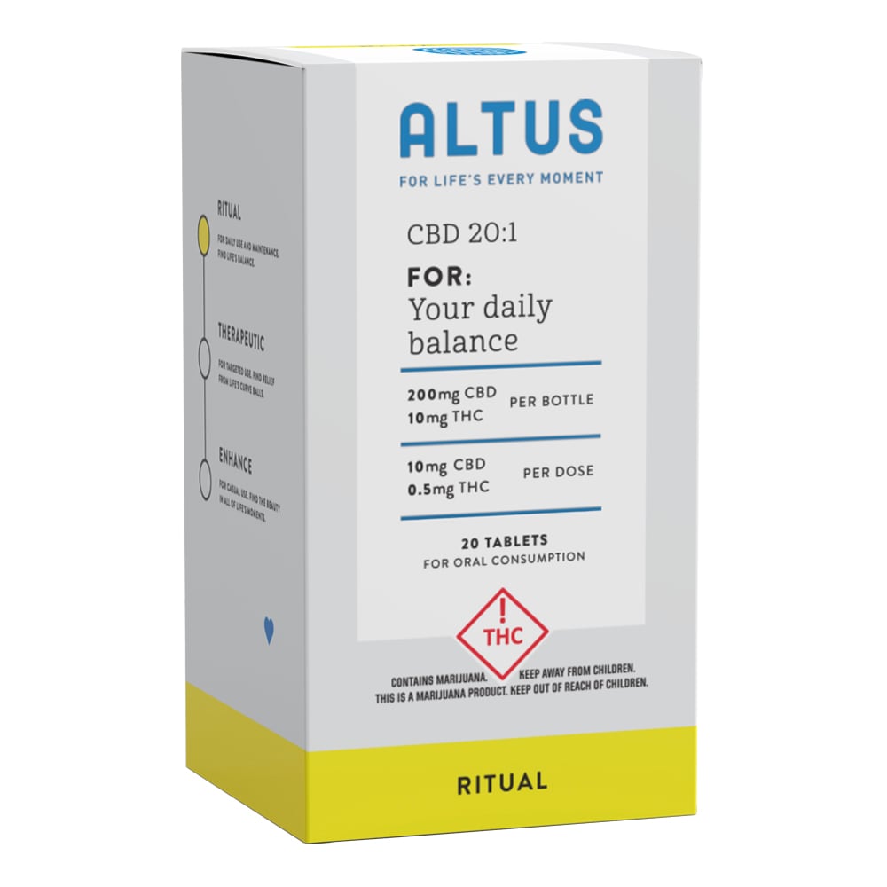 Daily 20:1 [20pk] (200mg CBD/10mg THC) by Altus