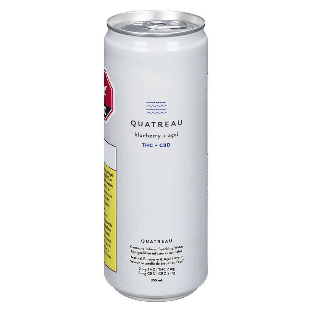 Blueberry Acai [355ml] (2mg CBD/2mg THC) by Quatreau