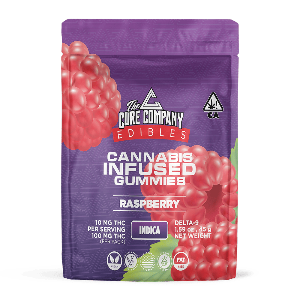Raspberry [10pk] (100mg) by The Cure Company