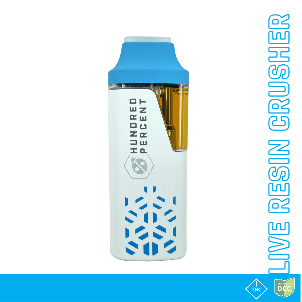Headband x C. Berries Live Resin Crusher Disposable [1000mg] by Hundred Percent Labs