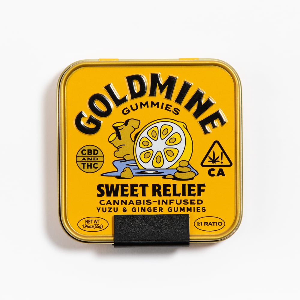 Sweet Relief: Yuzu & Ginger [10pk] (100mg CBD/100mg THC) by Goldmine
