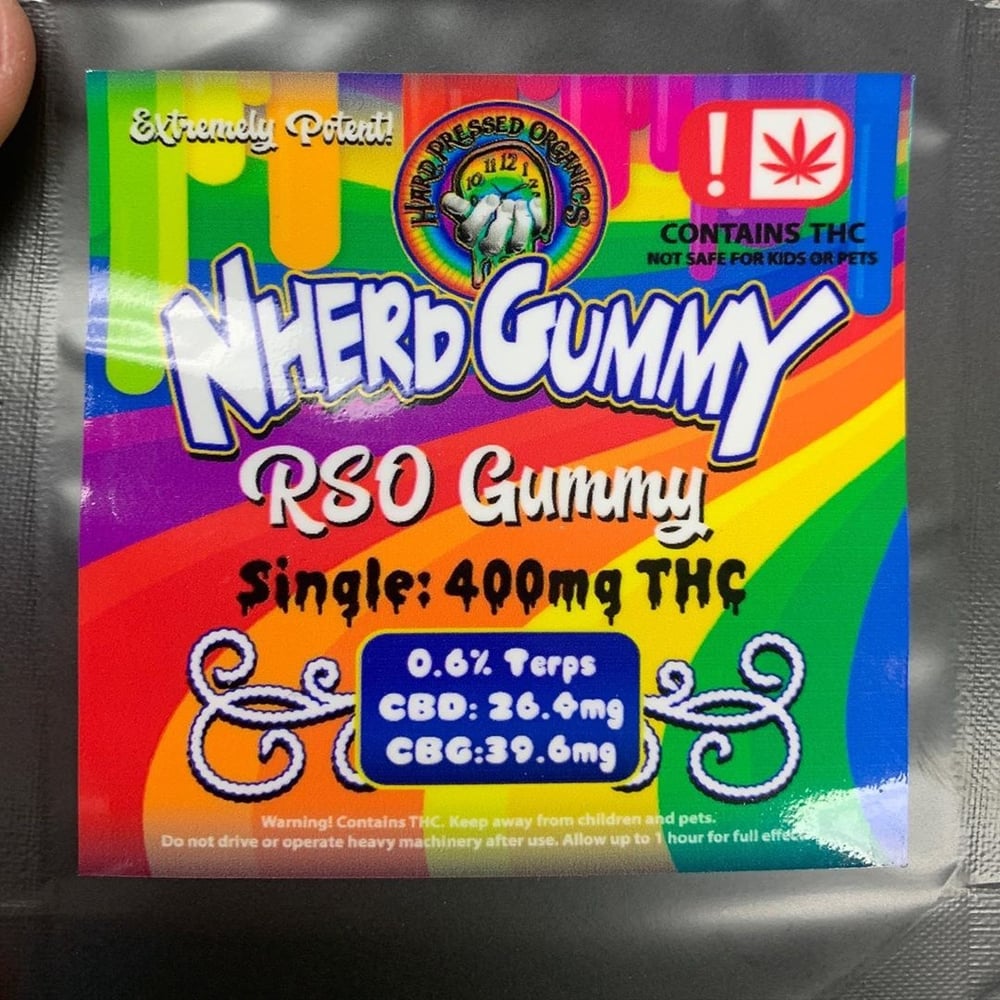 Nherd Gummy Rope (200mg) by Hard Pressed Organics