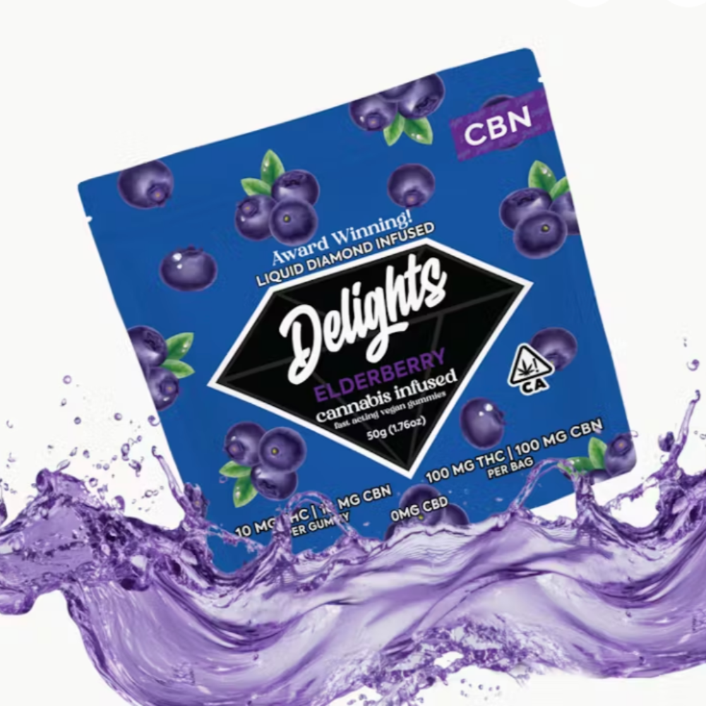 1:1 Elderberry [10pk] (100mgTHC/100mgCBN) by Delights
