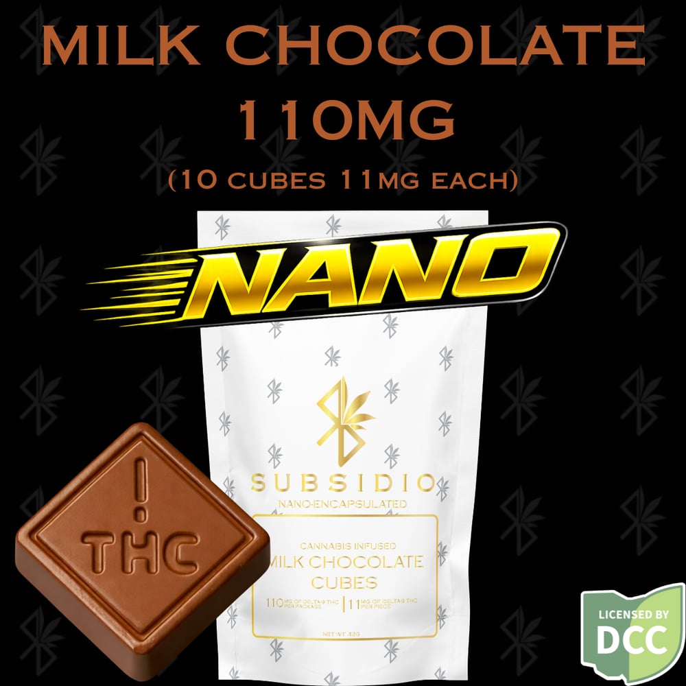 Nano-THC Infused Milk Chocolates | 110mg | 10pk by SUBSIDIO
