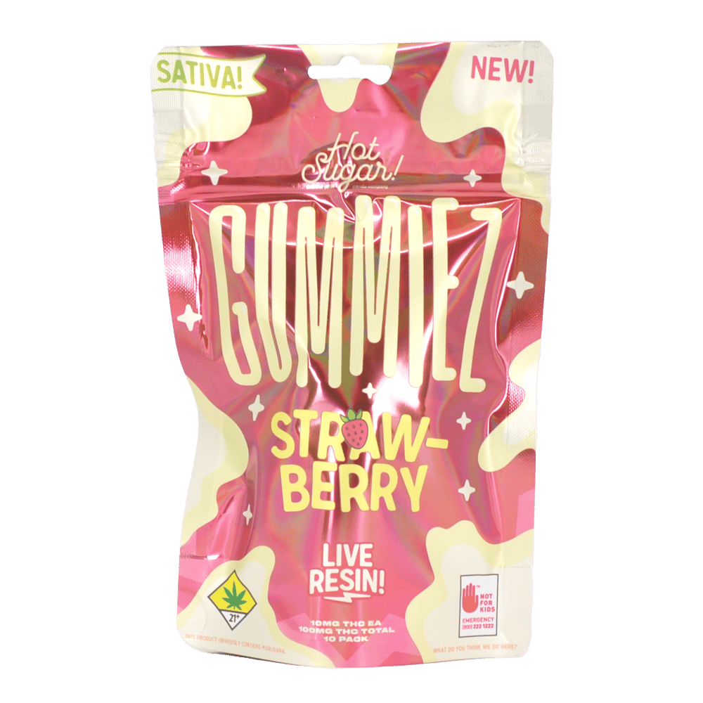 Strawberry - Sativa [10pk] (100mg) by Hot Sugar