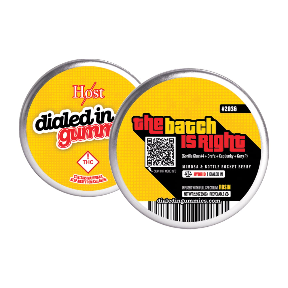 100mg - The Batch is Right #2036 - Rosin Gummies (10pk) by Dialed In Gummies