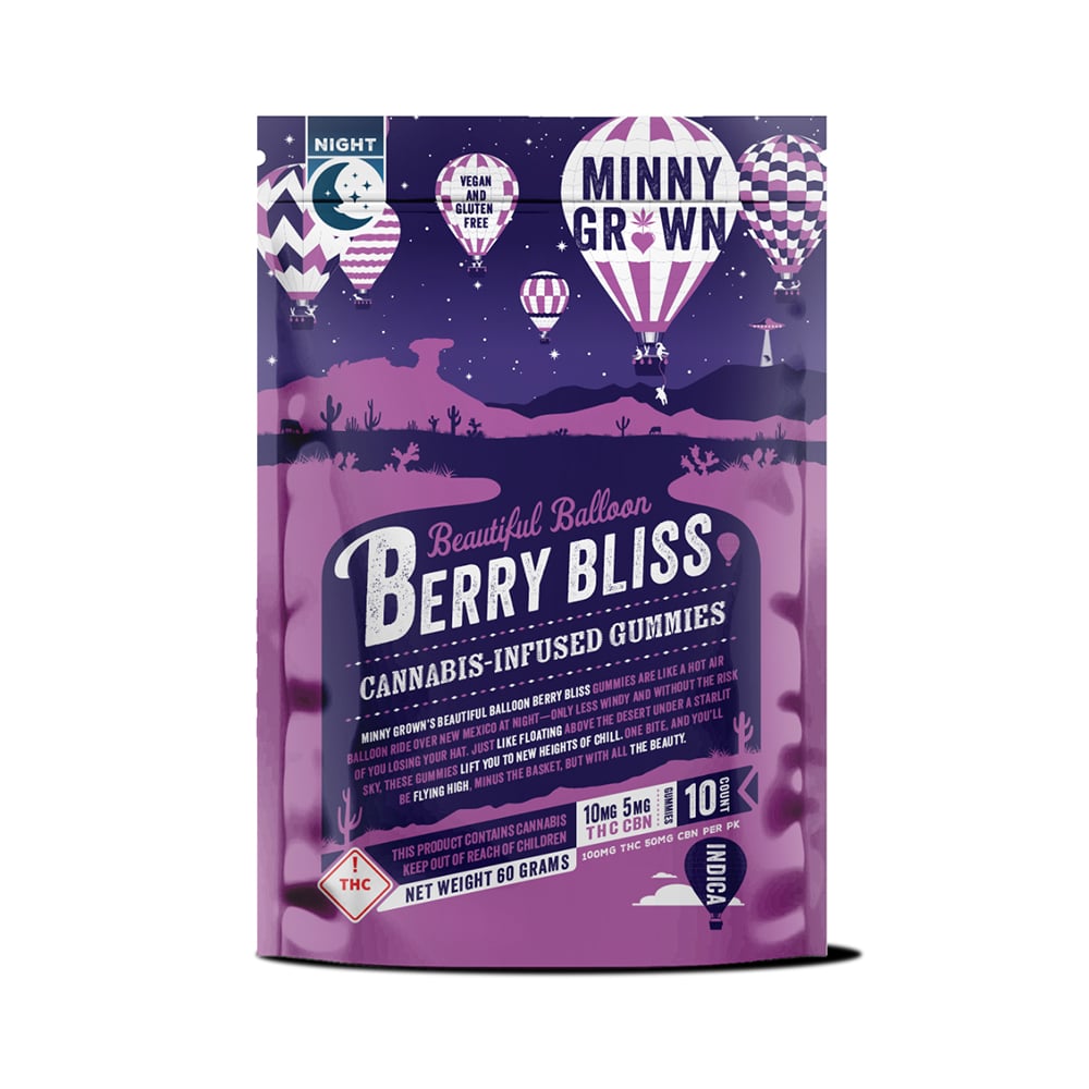 Berry Bliss 2:1 [10pk] (100mg THC/50mg CBN) by Minny Grown
