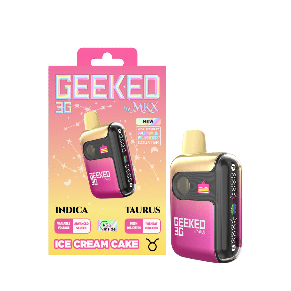Geeked 3G Disposable by MKX | Ice Cream Cake by MKX Oil Co.